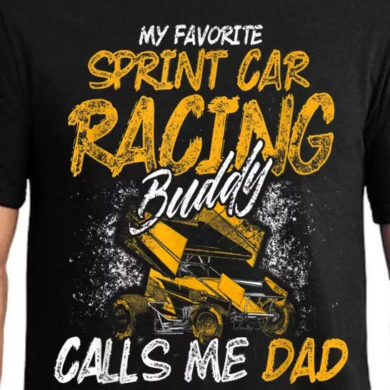 Mens Sprint Car Racing Buddy Dad Race Track Racer Pajama Set