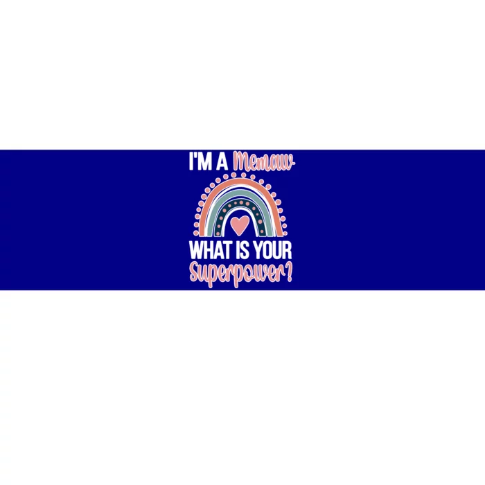 Memaw Superpower Cute Memaw Grandmother Appreciation Gift Bumper Sticker