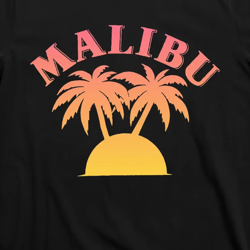 Malibu Sunset California Aesthetic Design Classic T-Shirt