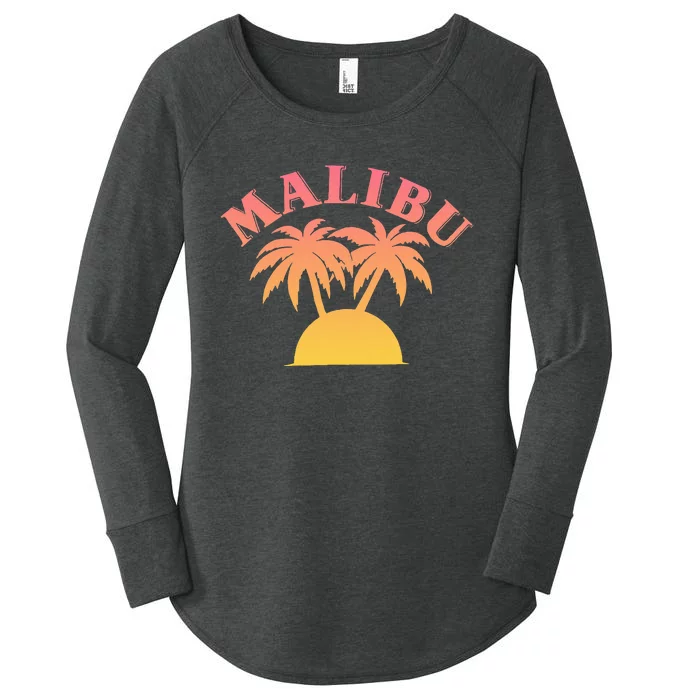 Malibu Sunset California Aesthetic Design Classic Women's Perfect Tri Tunic Long Sleeve Shirt