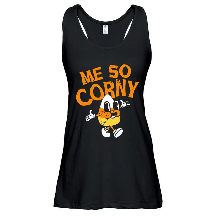 Me So Corny Candy Corn Funny Halloween Ladies Essential Flowy Tank