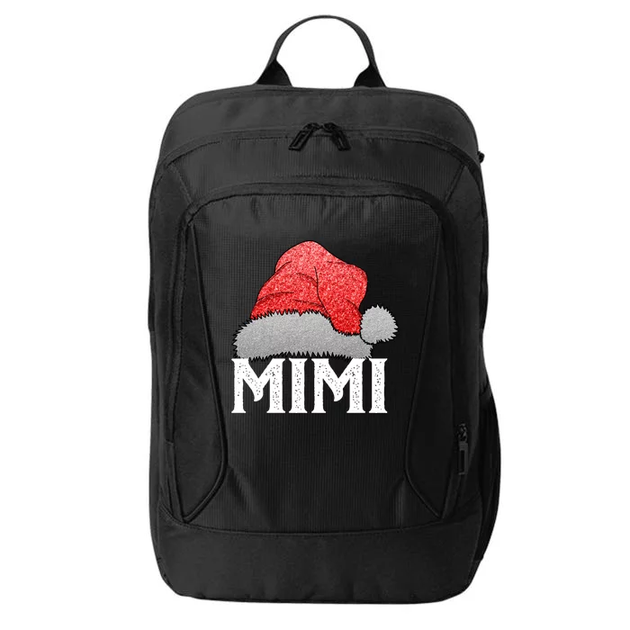 Mimi Santa Claus Hat Christmas Matching Family Group Pajama Gift City Backpack