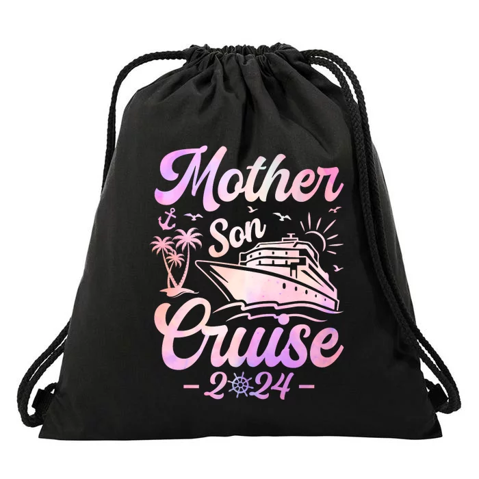 Mother Son Cruise 2024 Celebration Drawstring Bag