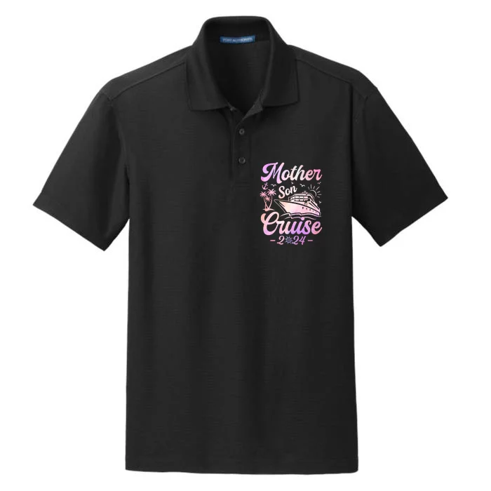 Mother Son Cruise 2024 Celebration Dry Zone Grid Performance Polo