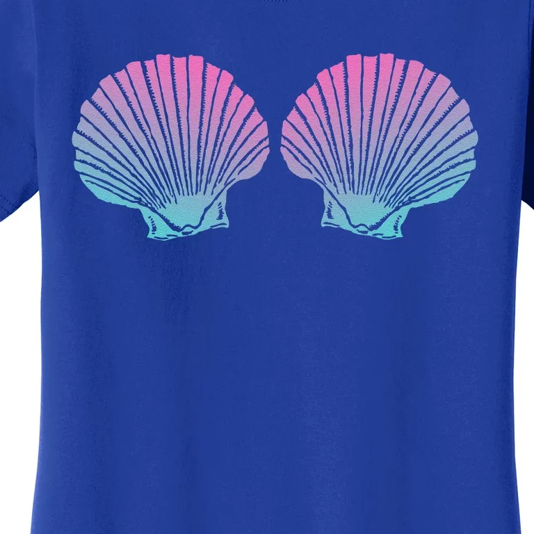 Mermaid Shell Costume Halloween Mermaid Seashell Party Women's T-Shirt