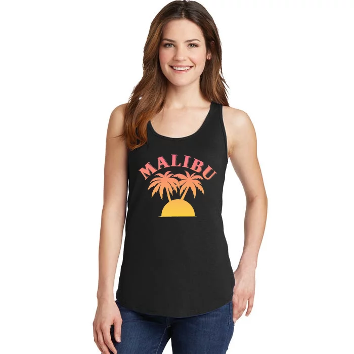 Malibu Sunset California Ladies Essential Tank