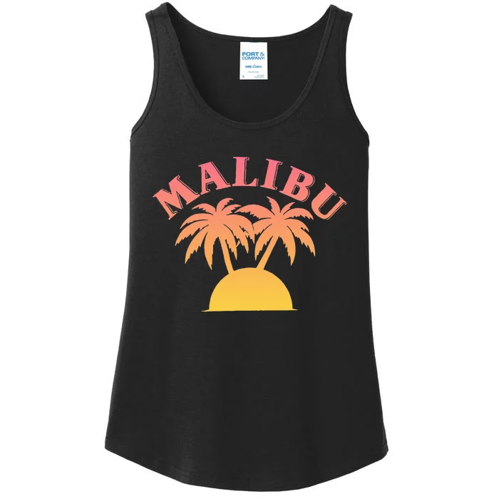 Malibu Sunset California Ladies Essential Tank