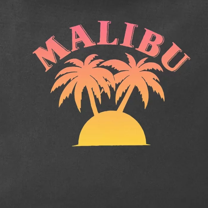 Malibu Sunset California Zip Tote Bag