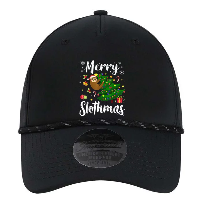 Merry Slothmas Christmas Sloth Lover Xmas Pajamas Christmas Performance The Dyno Cap