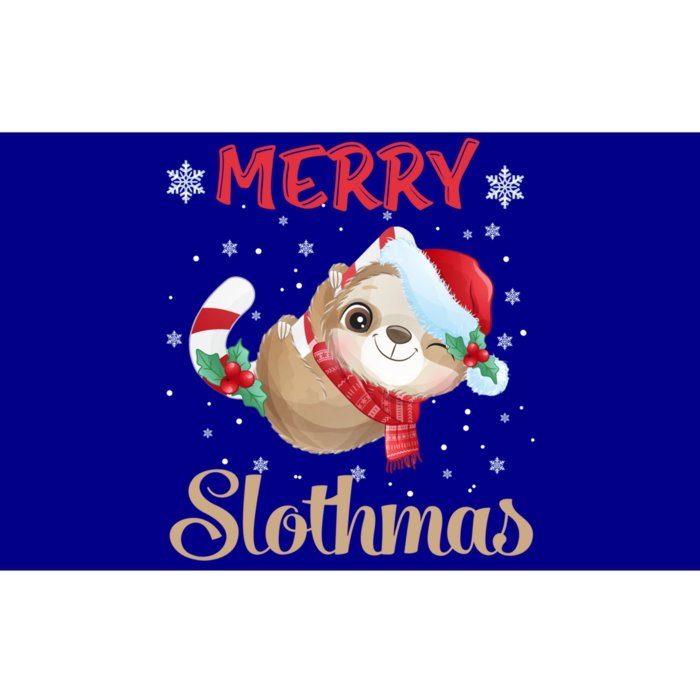 Merry Slothmas Christmas Pajama For Sloth Lovers Gift Bumper Sticker