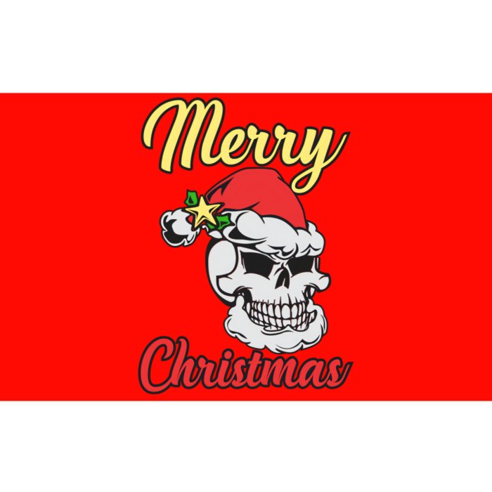 Merry Skull Chirstmas Bumper Sticker