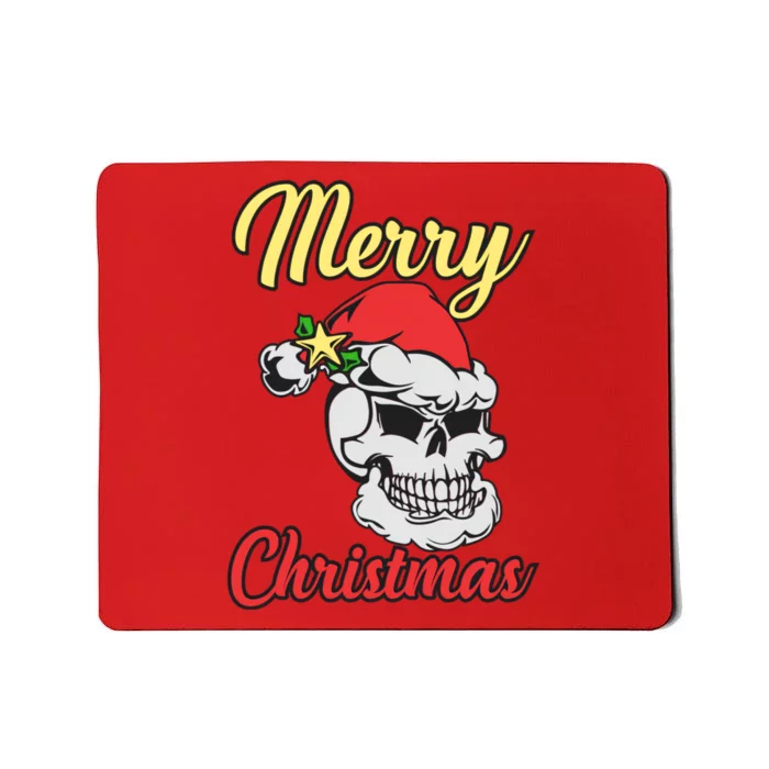 Merry Skull Chirstmas Mousepad