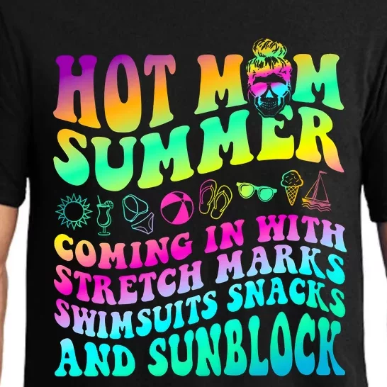 Mom Summer Coming In With Stretch Marks Swimsuits Snacks Pajama Set