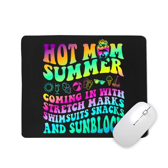 Mom Summer Coming In With Stretch Marks Swimsuits Snacks Mousepad