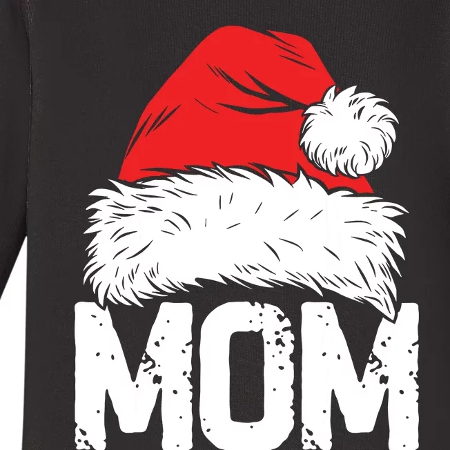 Mom Santa Christmas Family Matching Pajamas Mama Xmas Mother Baby Long Sleeve Bodysuit