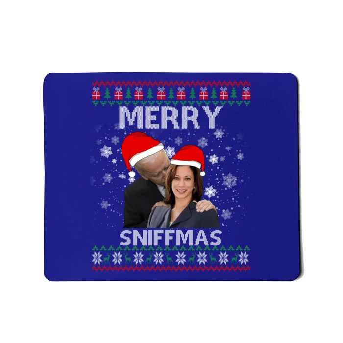 Merry Sniffmas Christmas Anti Biden Kamala Ugly Xmas Sweater Funny Gift Mousepad