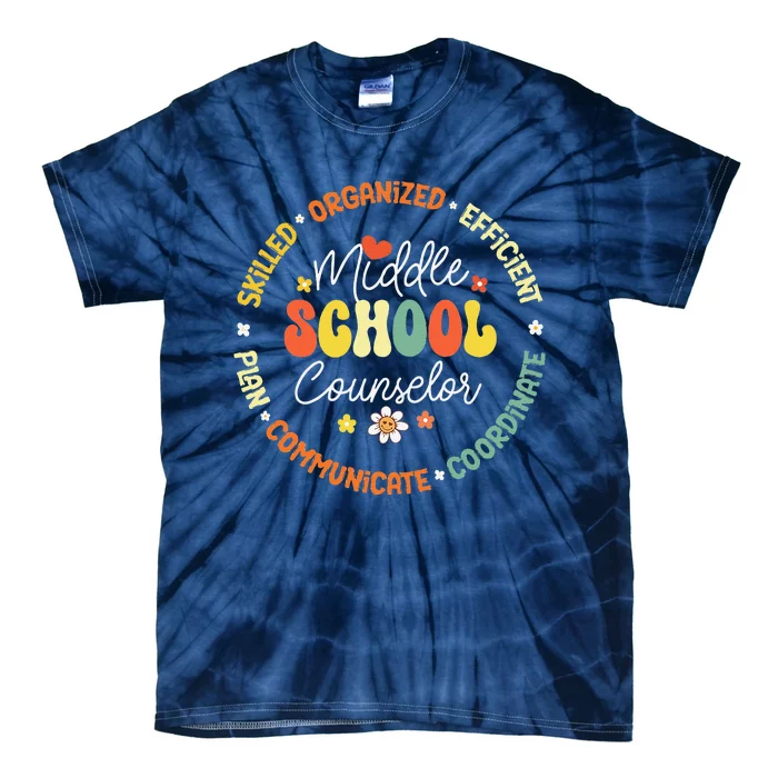 Middle School Counselor Back To School For Teacher Tie-Dye T-Shirt