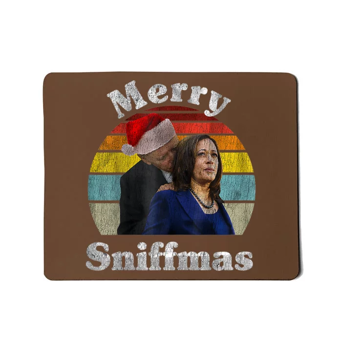 Merry Sniffmas Christmas Anti Biden Ugly Christmas Sweater Mousepad