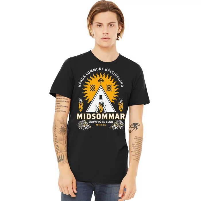 Midsommar Survival Club Scary Horror Summer Festival Premium T-Shirt