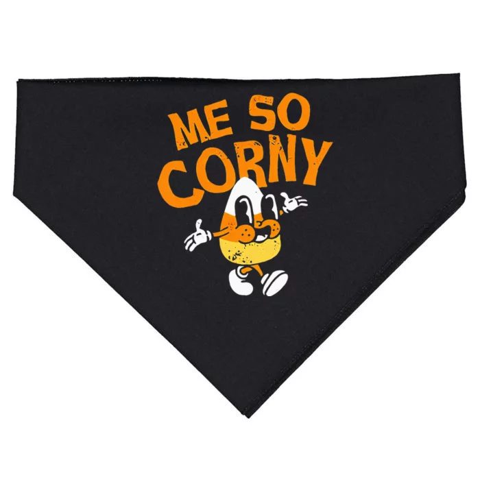 Me So Corny Candy Corn Funny Halloween USA-Made Doggie Bandana