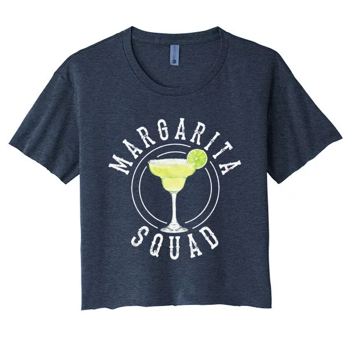 Margarita Squad Cute Tequila Fan Funny Cinco De Mayo Gift Women's Crop Top Tee