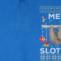 Merry Slothmas Christmas Sloth Lover Ugly Sweater Cute Gift Softstyle Adult Sport Polo