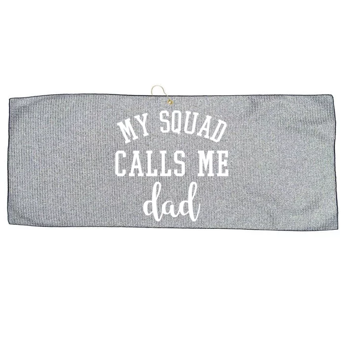 My Squad Calls Me Dad Large Microfiber Waffle Golf Towel