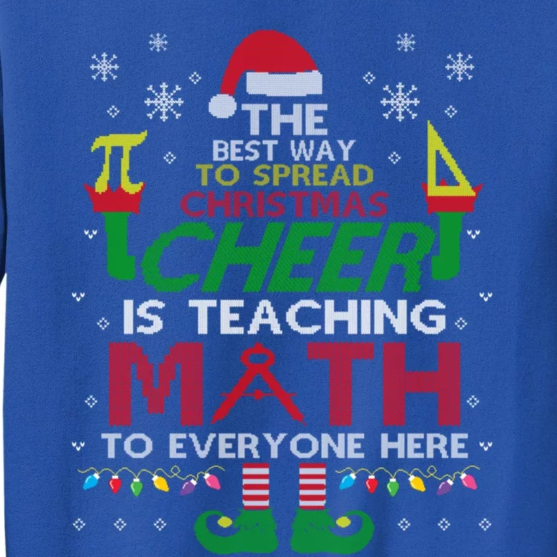 Math Spread Christmas Cheer Teach Math To Everyone Here Elf Cool Gift Sweatshirt