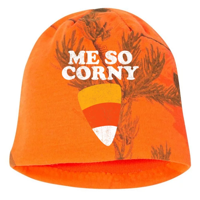 Me So Corny Halloween Funny Candy Corn Retro 80s Costume Kati - Camo Knit Beanie