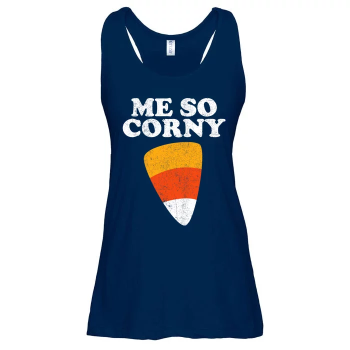 Me So Corny Halloween Funny Candy Corn Retro 80s Costume Ladies Essential Flowy Tank