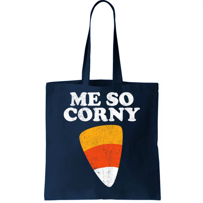 Me So Corny Halloween Funny Candy Corn Retro 80s Costume Tote Bag