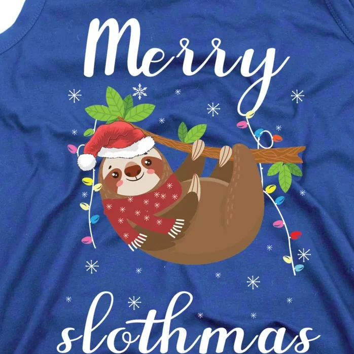 Merry Slothmas Christmas Sloth Family Matching Cute Gift Tank Top