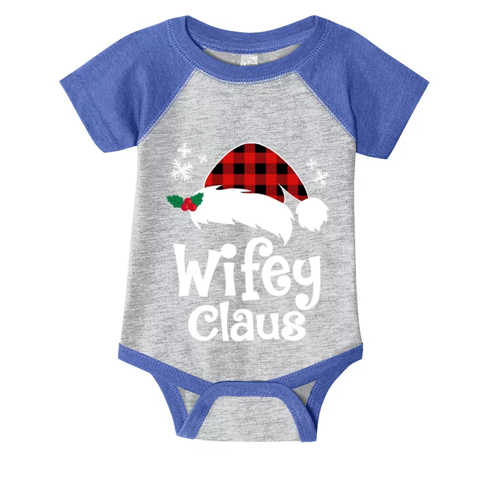 Mrs Santa Claus Funny Christmas Matching Couple Wife Fiance Gift Infant Baby Jersey Bodysuit