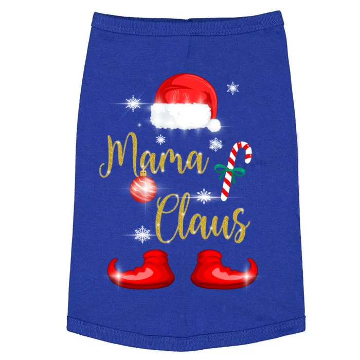 Mama Santa Claus Funny Matching Family Christmas Pjs For Mom Gift Doggie Tank