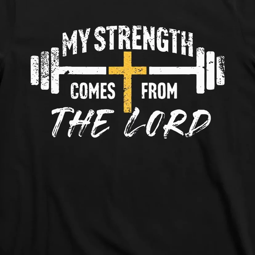 My Strength Christian Bible Verse Gym Workout T-Shirt