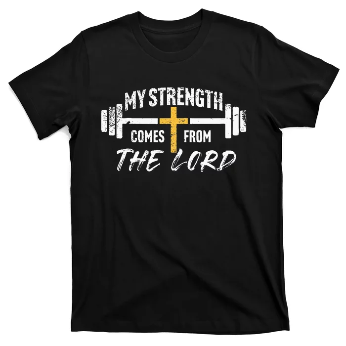 My Strength Christian Bible Verse Gym Workout T-Shirt