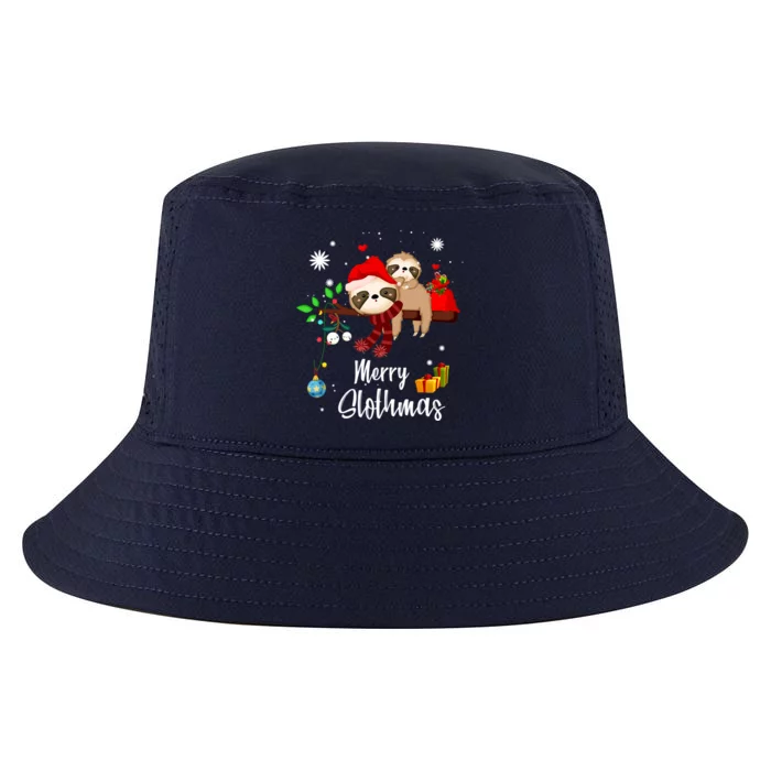 Merry Slothmas Christmas Pajama For Sloth Lovers Cute Gift Cool Comfort Performance Bucket Hat