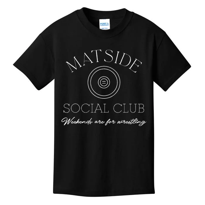 Matside Social Club Weekends Are For Wrestling Kids T-Shirt