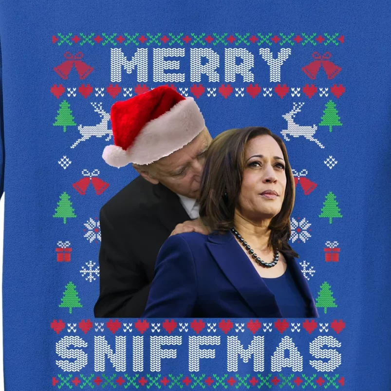 Merry Sniffmas Christmas Anti Biden Ugly Christmas Sweater Great Gift Tall Sweatshirt