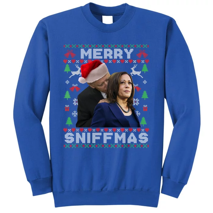 Merry Sniffmas Christmas Anti Biden Ugly Christmas Sweater Great Gift Tall Sweatshirt