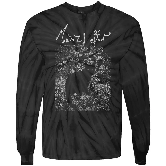 Mazzy Star Cat Tie-Dye Long Sleeve Shirt