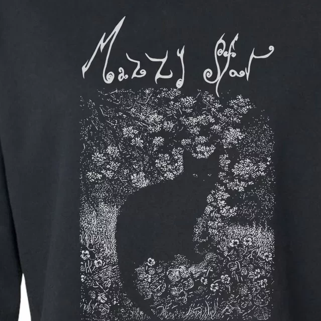 Mazzy Star Cat Cropped Pullover Crew