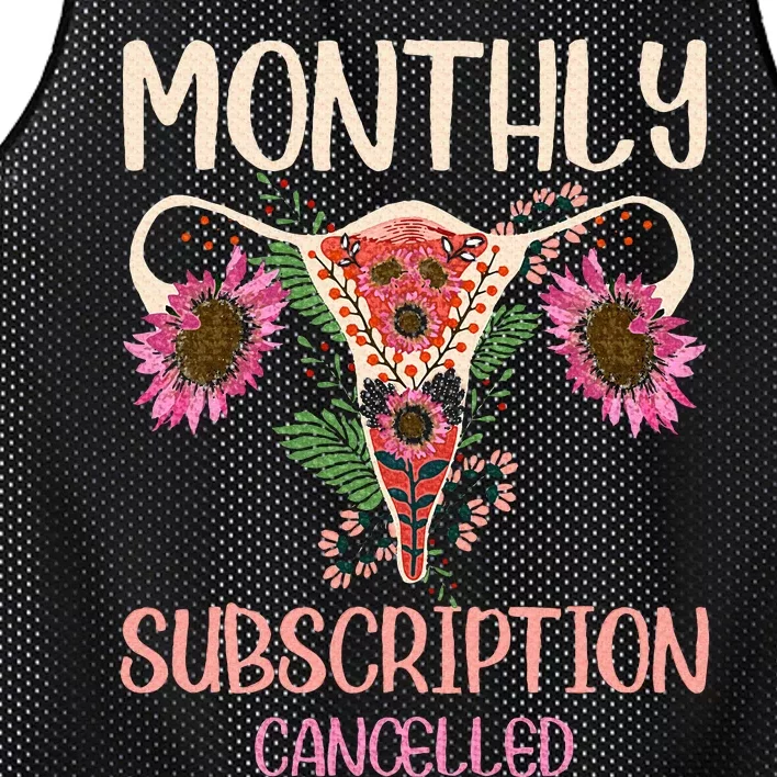 Monthly Subscription Cancelled Hysterectomyuterus Survivor Mesh Reversible Basketball Jersey Tank