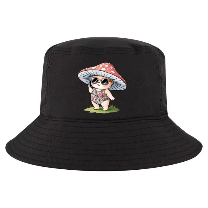 Mushroom Summer Chic Natureinspired Boho Style Cool Comfort Performance Bucket Hat