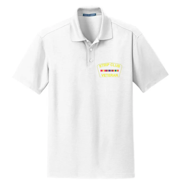 Military Strip Club Veteran Dry Zone Grid Performance Polo