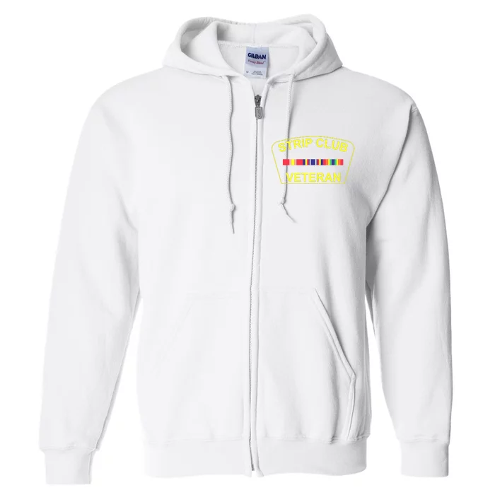 Military Strip Club Veteran Full Zip Hoodie