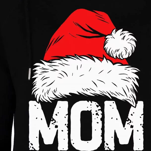 Mom Santa Christmas Family Matching Pajamas Mama Xmas Mother Short Sleeve Womens Funnel Neck Pullover Hood