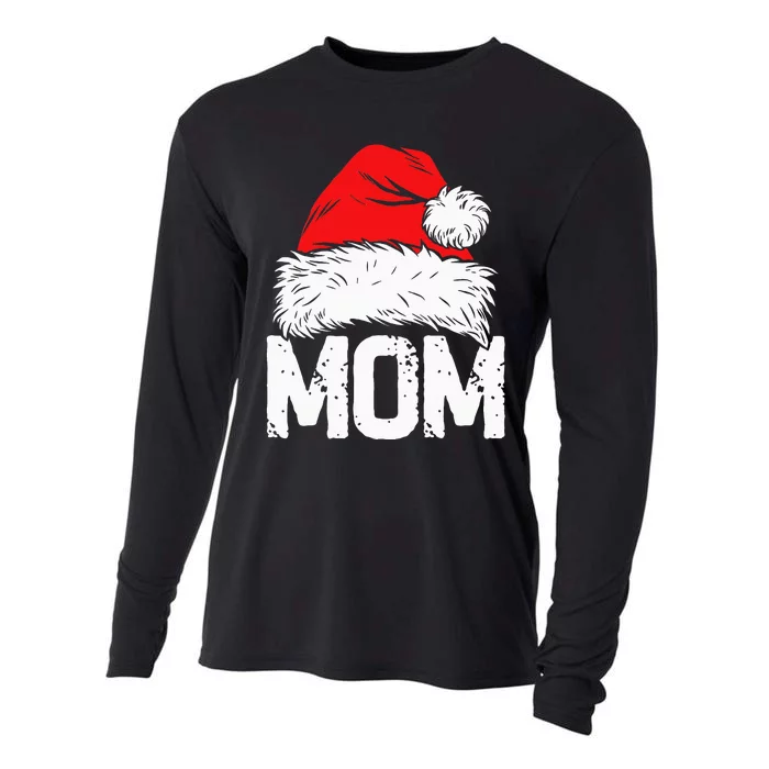 Mom Santa Christmas Family Matching Pajamas Mama Xmas Mother Short Sleeve Cooling Performance Long Sleeve Crew