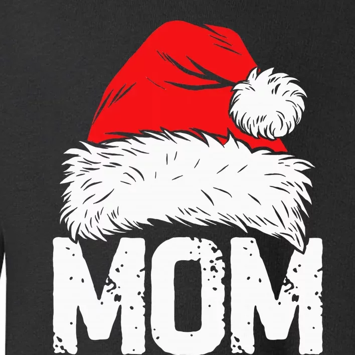 Mom Santa Christmas Family Matching Pajamas Mama Xmas Mother Short Sleeve Toddler Sweatshirt