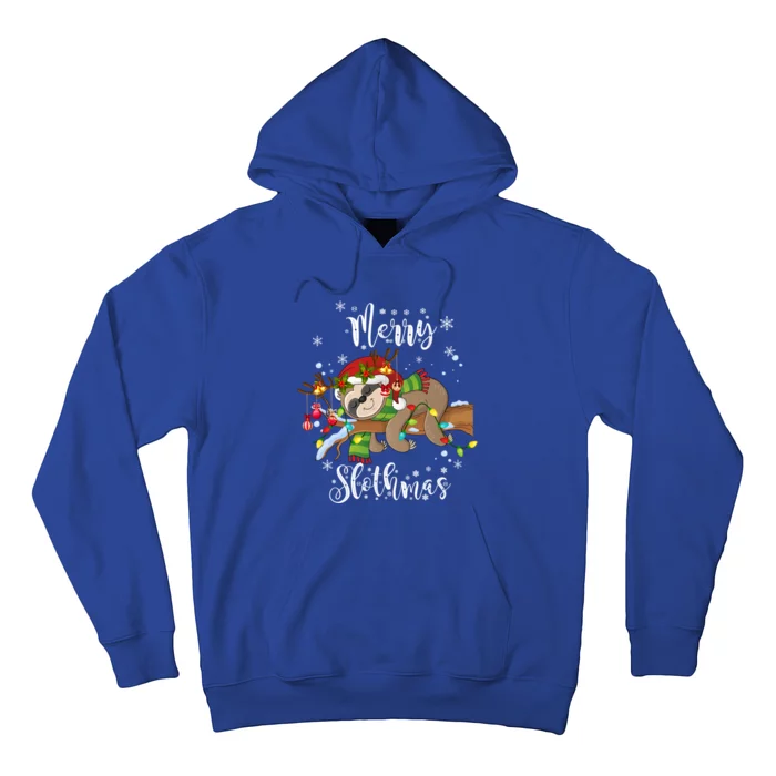 Merry Slothmas Christmas Funny Cute Sloth Gift Hoodie